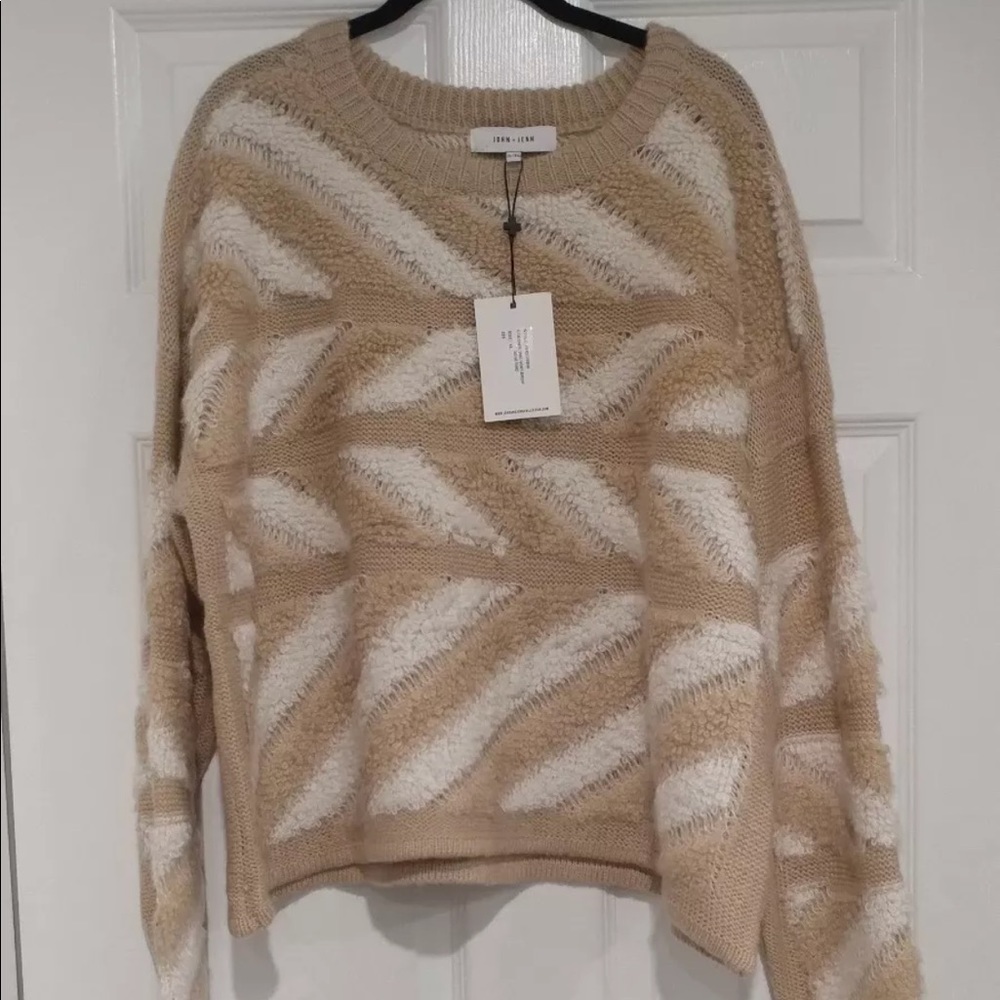 John & Jen knitting sweater